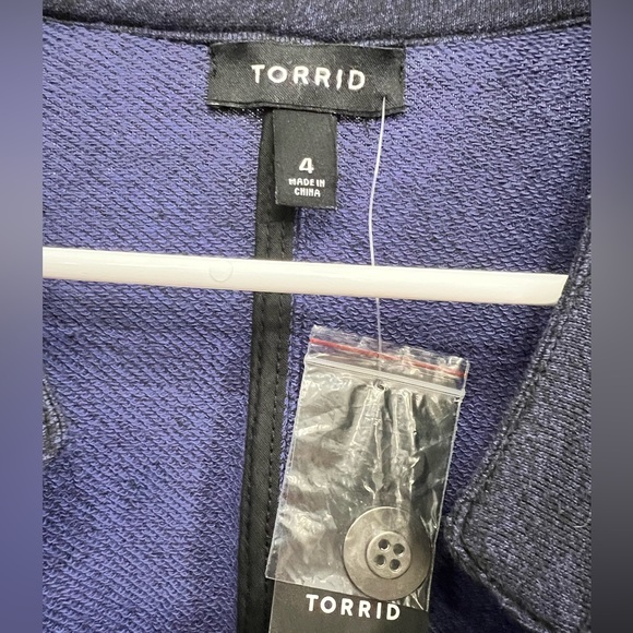 NWT Torrid blue cardigan - Picture 4 of 5